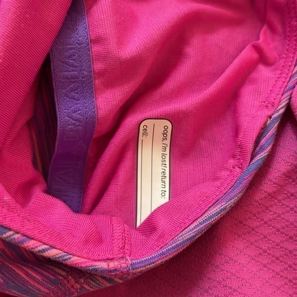 Ivivva by lululemon pink tank top with built in bra size 12 youth - Picture 3 of 6